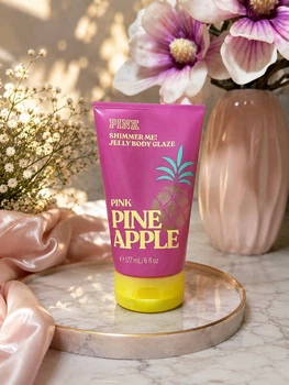 Парфумований желеподібний крем для тіла з шимером PINK Victoria's Secret Pineapple Jelly Body Glaze, 177 мл.