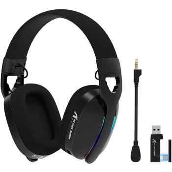 Ігрова гарнітура Attack Shark L90 Wireless,2.4GHz/Bluetooth/3.5mm PS4/PS5/Switch/Xbox/Mac/PC Black