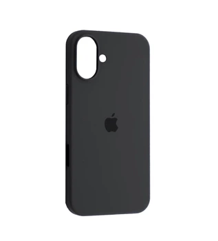 Чехол для iPhone 16 силиконовый Soft-touch Silicone Case Full Size (AA) Dark Grey