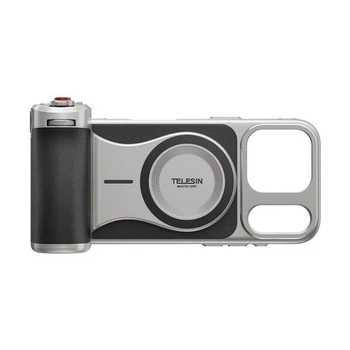 Профессиональный магнитный держатель-рукоятка Telesin Master Grip P5-MCS-22-TIP с повербанком 3200 мАч MagSafe для iPhone 17 Pro