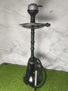 Кальян ATMOS Wood Steel Black — 65 см, стальная шахта, деревянная вставка, полный комплект