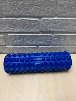 Ролер для занятия йогою и пилатесом Gemini Hard (GY-2000BL)30см*9,5см синий