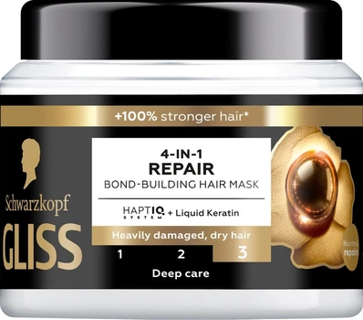 Маска для волосся Gliss Ultimate Repair 4-в-1 Відновлювальна 400 мл (9000101726138)