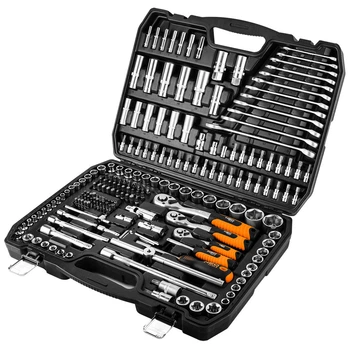 Набор ключей Neo Tools 10-216 216 элементов 1/2" 3/8" 1/4" с трещотками и битами