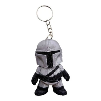 3D Брелоки "HERO MANDALORIAN / МАНДАЛОРЕЦ", Keychain, 3D печать Пластик Серый (298134)