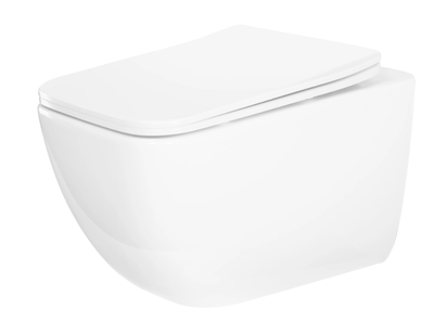 Подвесной унитаз Rea Dexter Tornado безободковый 51,5x36,5 см white REA-C1278