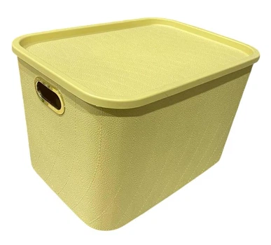 Кошик 36*26*22см з кришкою пластиковий