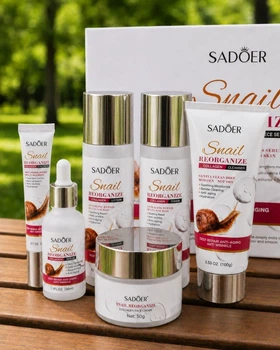 Набор косметики для ухода за лицом SADOER Snail Reorganize Collagen 6 в 1