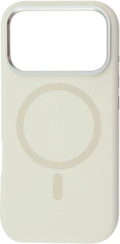 Чохол для смартфона Apple iPhone 17 Pro BeCover FIBRA Silicone OmniMag Milk White (BC_716220)