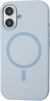Чохол для смартфона Apple iPhone 16 BeCover FIBRA Silicone OmniMag Light Blue (BC_716228)