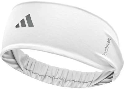 Повязка на голову Adidas Sports Headband для фитнеса 87% полиэстер, 13% эластан белая One Size