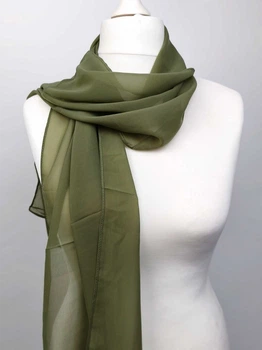 Шарф шовковий SunEarly (хакі) 160х30см