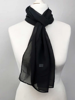 Шарф шовковий SunEarly (чорний) 160х30см