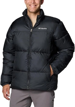Зимова чоловіча куртка Columbia Puffect III Jacket Чорна (Розмір XL Tall)