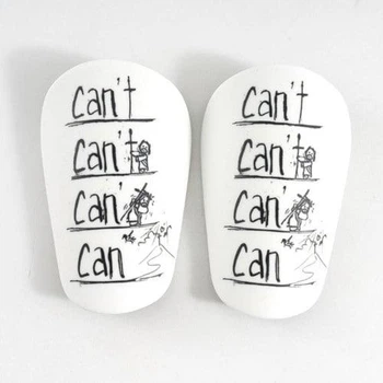 Мини щитки футбольные Can't - Can белые S