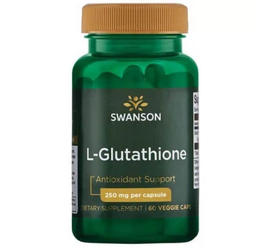 Глутатион 250 мг Swanson L-Glutathione 60 растительных капсул