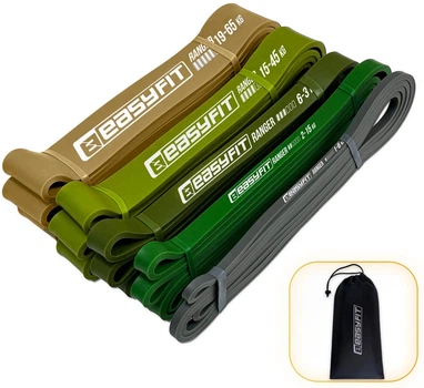Резиновые петли EasyFit Ranger 1–65 кг, набор 5 шт, EF-2654-MG (56003635)