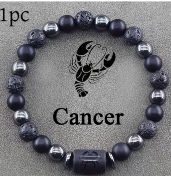 Каменный браслет Zodiac Stone со знаком Зодиака Рак