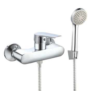 Смеситель для душа Wezer VRL512-10 однорычажный, хром + ручная лейка