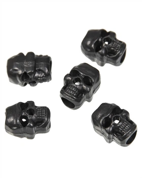 Набір стопперів для блискавки/темляка CORD STOPPER SKULLBlack