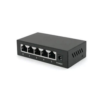 POE коммутатор Merlion 4 POE 10/100+1 RJ45 10/100 наружный блок питания 52V 0,92A
