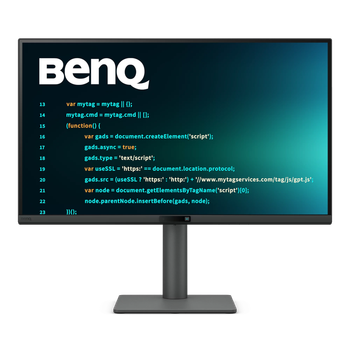 27" 16:9 IPS професійний РК монітор, 2560х1440, 6 0 Гц, 5 мс (GtG), 100% sRGB/REC. 709, KVM, HDR10, RD270Q Black BENQ (9H.LPCLM.MBE)