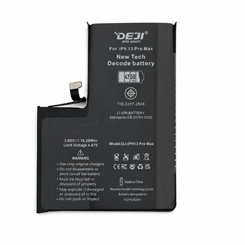 Аккумулятор Deji 4750 mAh для iPhone 13 Pro Max с контроллером внутренняя батарея для ремонта и восстановления автономности смартфона