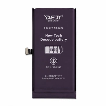 Сменный аккумулятор Deji для iPhone 13 Mini 2550 mAh с контроллером компактная внутренняя батарея для ремонта и обслуживания смартфона