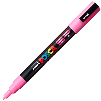 Маркер акриловый Uni Posca PC-3M 0.9–1.3 мм, розовый (PC-3M.43)