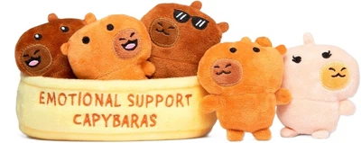 Zestaw maskotek Just Play Emotional Support Capybaras (810192986149)