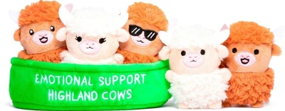 Zestaw maskotek Just Play Emotional Support Highland Cows (810192986156)