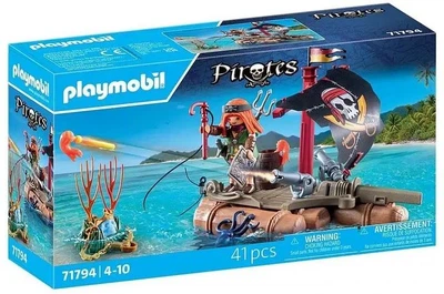 Уцінка Ігровий набір Playmobil Pirates Піратський пліт зі скарбами 71794 41 деталь (SKU-356.1)