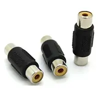 Перехідник RCA мама RCA мама Q100, чорний, 1 шт.