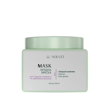 Ліпідна маска для гладкості, м'якості та живлення волосся SOLVEE Soie Lipid Mask 250 мл
