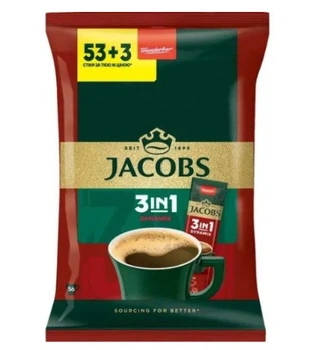 Кофейный напиток Jacobs 3 in 1 Dynamix 56 x 12.5 г