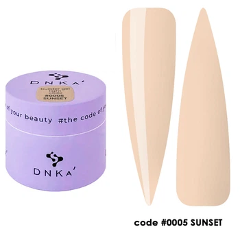 DNKa Builder Gel Light Універсальний трифазний гель #0005 Sunset, 15 мл