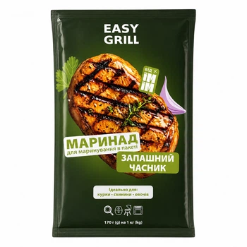 Маринад Easy Grill Душистый чеснок 170 г для маринования мяса, курицы и овощей