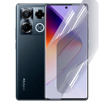 Плёнка гидрогелевая для Infinix Note 40 5G МАТОВАЯ противоударная на прозрачная