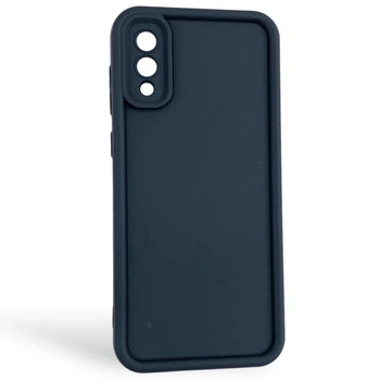 Чехол силиконовый Soft Touch для Samsung Galaxy A02 черный (Полная защита камеры)