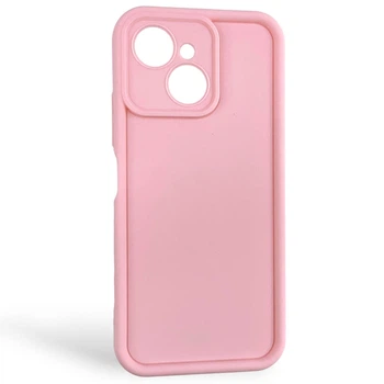 Чехол силиконовый Soft Touch для Tecno Spark 40C (KM4k) розовый (Полная защита камеры)