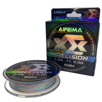 Шнур Feima Precision 8X 150м 5 Color PE Braid Line 0,04мм/5.00кг