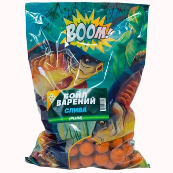 Бойли підгодівельні варені Boom 20 mm 1 кг (Слива)