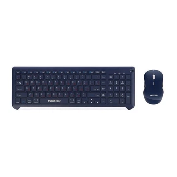 Комплект (клавіатура, миша) бездротовий Maxxter Dark Blue (KMS-WCM-01BL-UA)