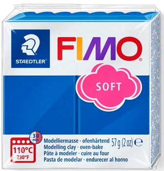 Маса для ліплення Fimo Soft Синя 57 г (8020-37) (4006608809577)