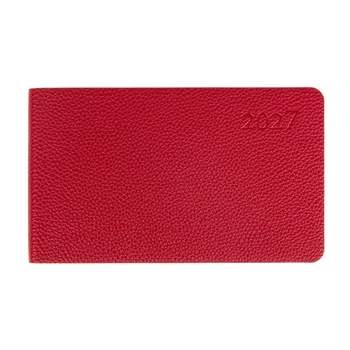 Щотижневик Leo Planner Binario 10х17 см датований 2027 м‘який бордовий 128 сторінок (252739)
