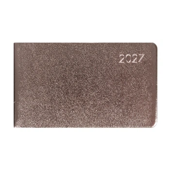 Щотижневик Leo Planner Glory 10х17 см датований 2027 м‘який металік 128 сторінок (252740)