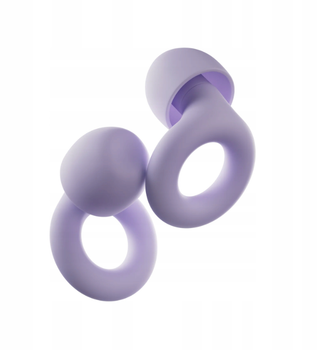 Беруши Loop Quiet 2 Violet, силиконовые вкладыши для ушей, шумопонижение до 24 дБ, фиолетовые.