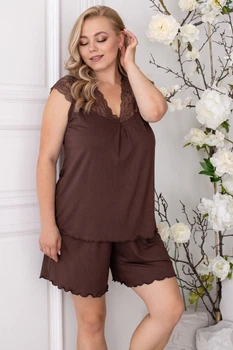 Пижама батальная трикотаж plus size Пш1250, 3XL