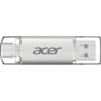 USB флеш накопитель Acer 32GB UP300 Silver USB 3.2/Type-C (BL.9BWWA.588)