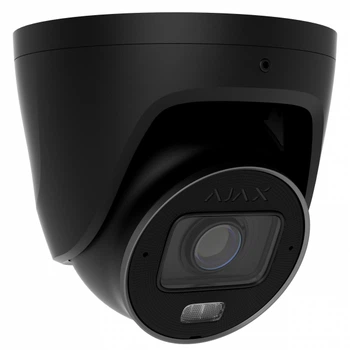 IP-камера дротова Ajax TurretCam hlvf 5 mp Black, 2.8-12 мм, PoE, True wdr, ip67, ік 60 м, led 40 м, аудіо, кут огляду від 31° до 111°, вулична, чорна, 126280.197.bl1 000063795